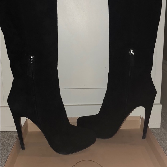 Prada Black Suede High Boot - Picture 6 of 8